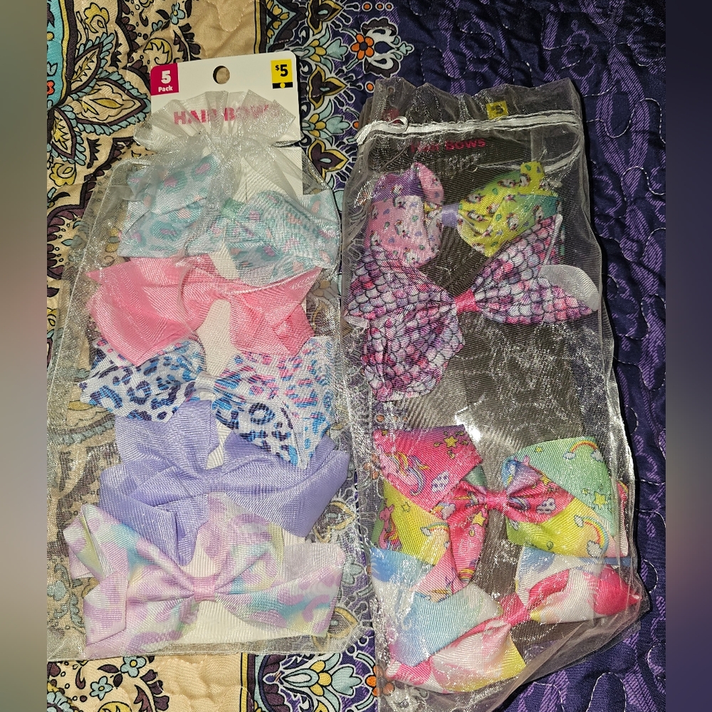 Lot of 9 New Bows
